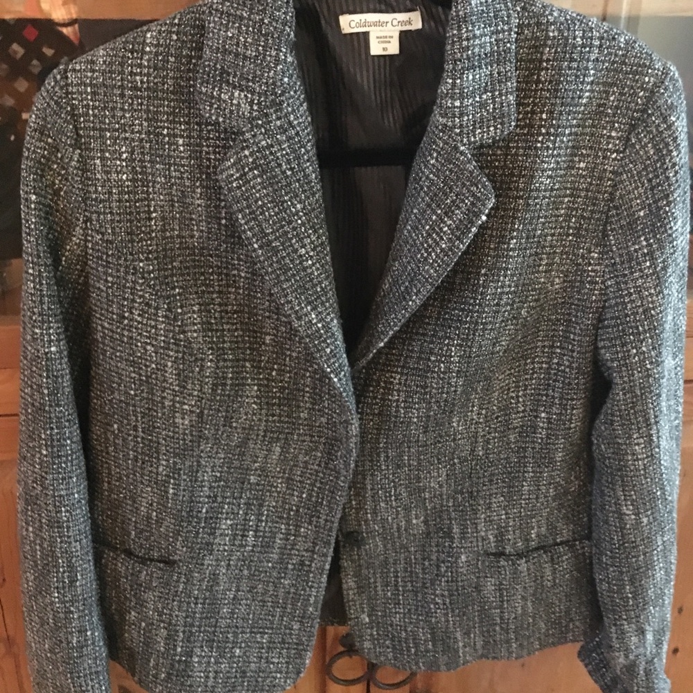 Great silk lined Jacket with silver threads.